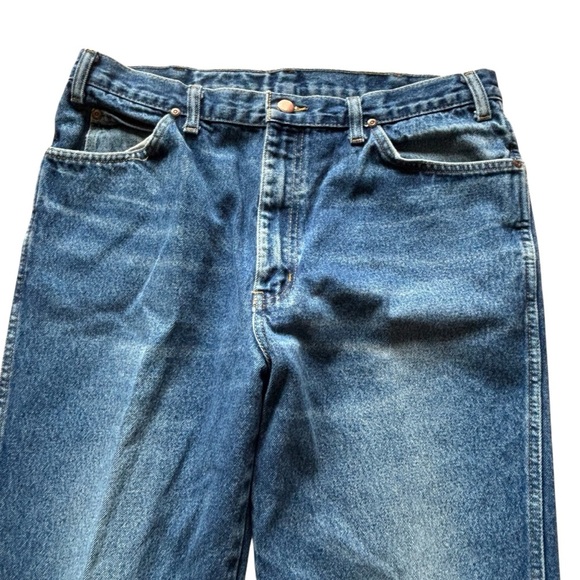 Vintage Blue Jeans w/ Leather Patch (90s / Y2K) - Picture 5 of 8